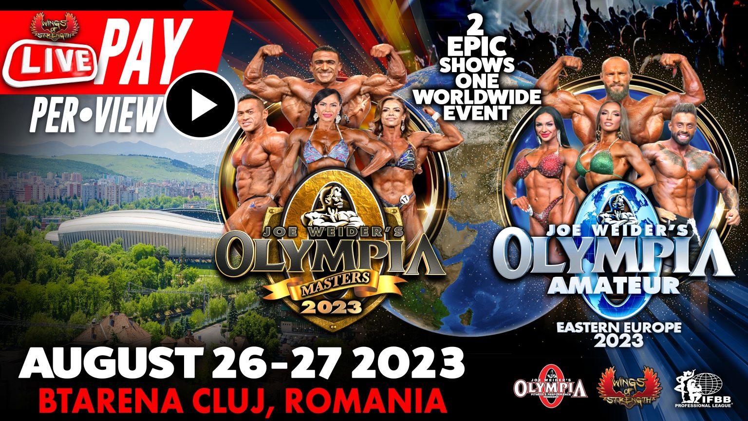 2023 Masters Olympia & AOEE PPV Package Wings of Strength