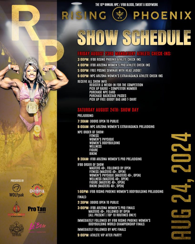 2024 NPC/IFBB BLOOD, SWEAT & BODYWORK Rising Phoenix World ...