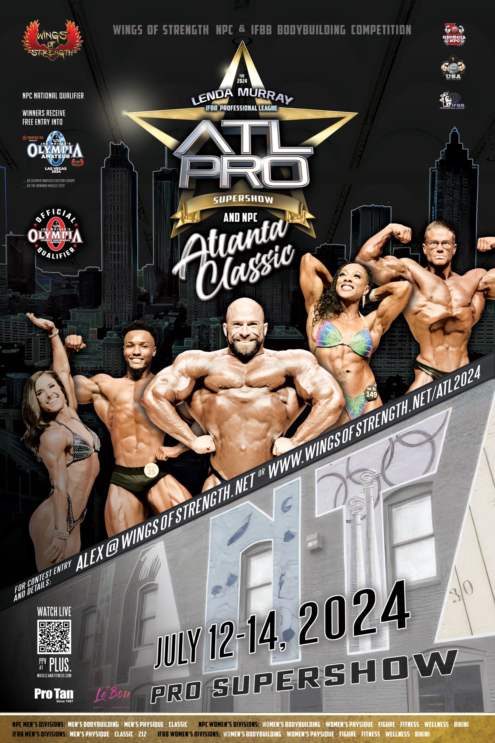 2024 NPC/IFBB Lenda Murray Atlanta ProAm Supershow (IFBB & NPC