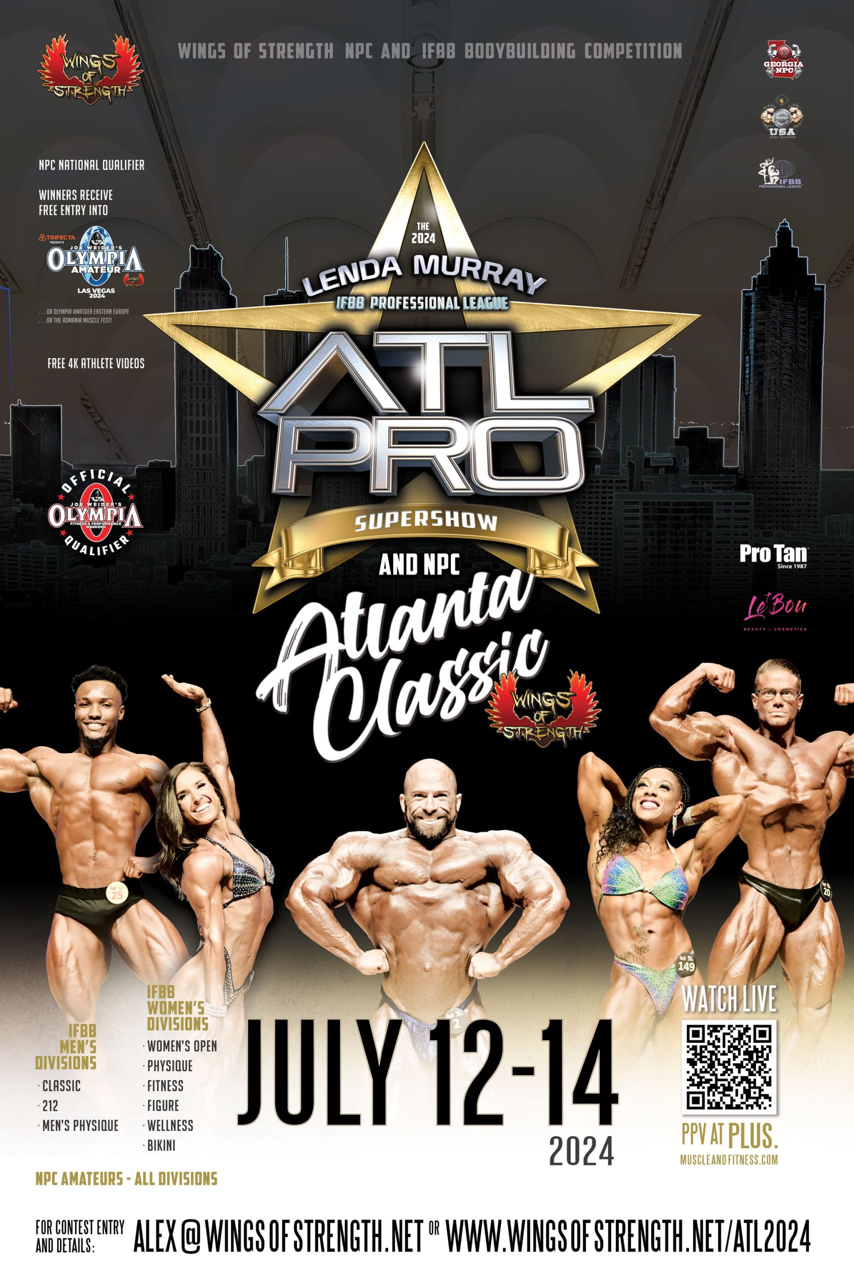 2024 NPC/IFBB Lenda Murray Atlanta Pro-Am Supershow (IFBB & NPC) – National Qualifier!