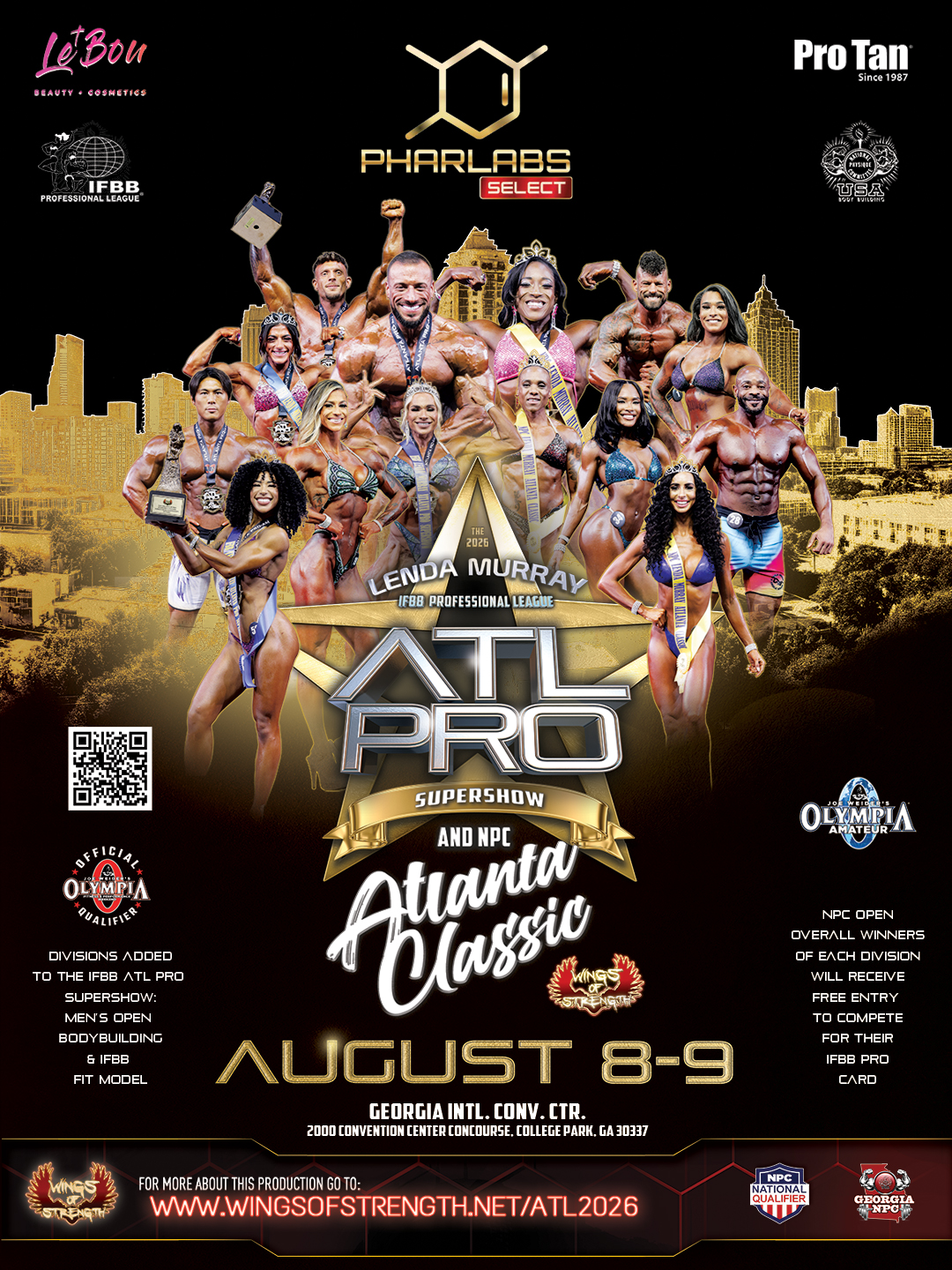 【激レア】IFBB PRO LEAGUE ポスター【美品】 2026-ATLPRO-AtlantaClassic-